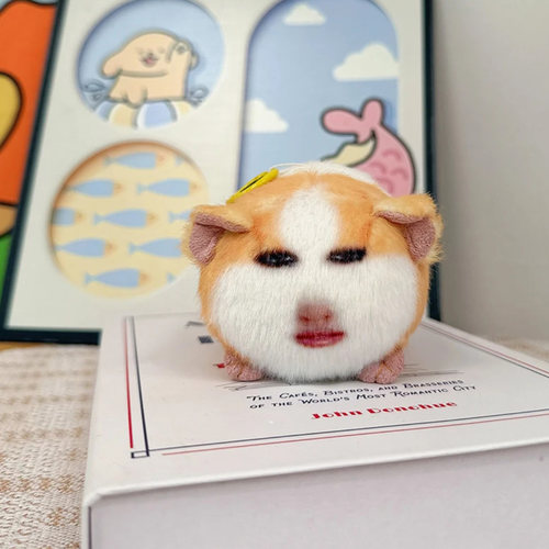 猪妞玩偶挂件仙女下凡荷兰猪发声录音生日礼物女生闺蜜抽象小玩意 - 图1