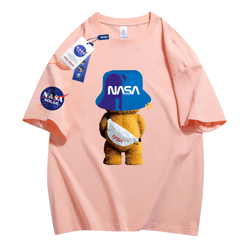 nasa solar联名款2022夏季情侣t恤 NASASOLART恤