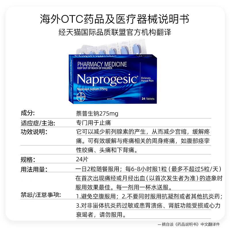  REX医药海外国际解热镇痛用药