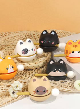 解压木鱼办公室桌面治愈小摆件