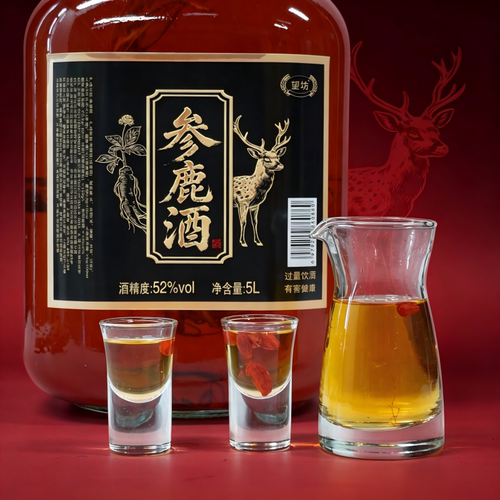 望坊参鹿酒52度5000ml*1坛 正品保障家用礼节馈赠常备好酒 赠酒提 - 图3
