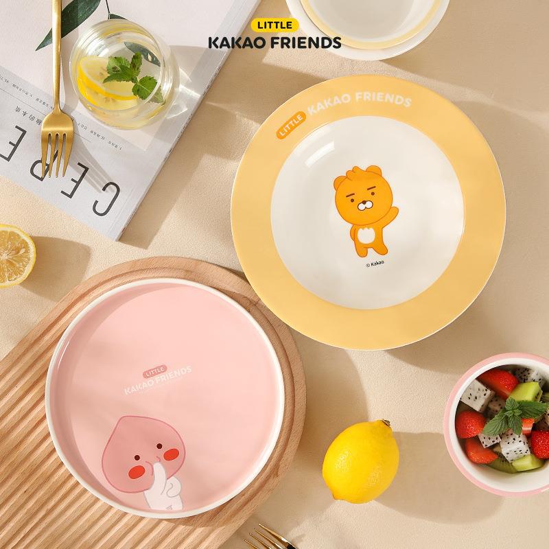 KAKAO FRIENDS碗碟套装家用儿童吃饭碗可爱成人专用高颜陶瓷餐具