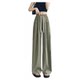 ໂສ້ງຂາກວ້າງສຳລັບຜູ້ຍິງ 2025 summer loose American casual slimming fat MM large size quick-drying sunscreen pants