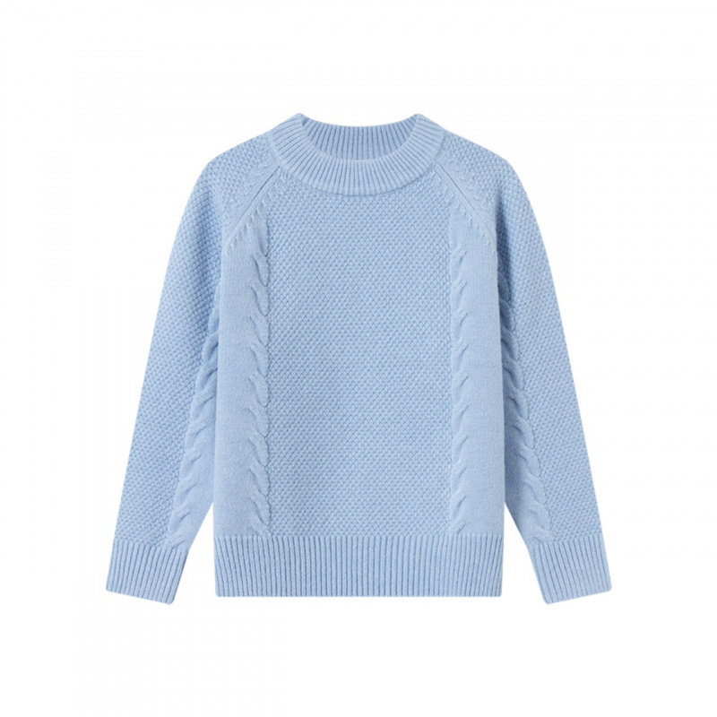 男童毛衣秋冬款装肌理感绞花圆领中大童上衣儿童套头针织衫,淘宝优惠券,粉丝福利购,淘宝优惠卷