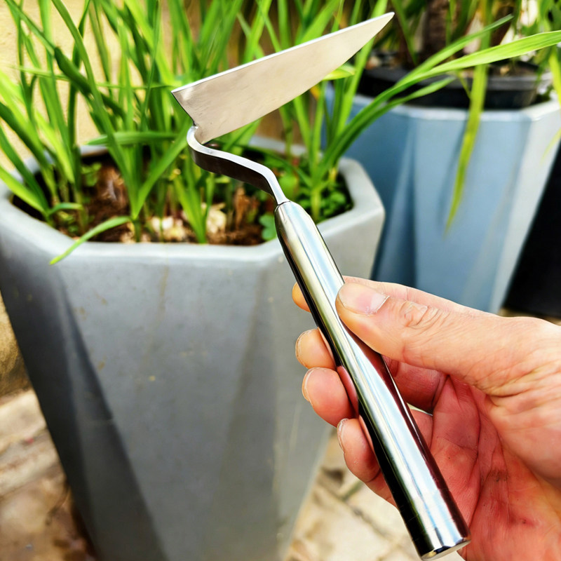 小锄头整体实心不锈钢尖头锄家用种花种菜园艺工具锄草松土压土,淘宝优惠券,粉丝福利购,淘宝优惠卷