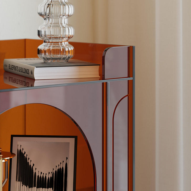 亚克力轻奢置物架收纳展示柜现代简约客厅酒水柜卧室多层落地书架,淘宝优惠券,粉丝福利购,淘宝优惠卷