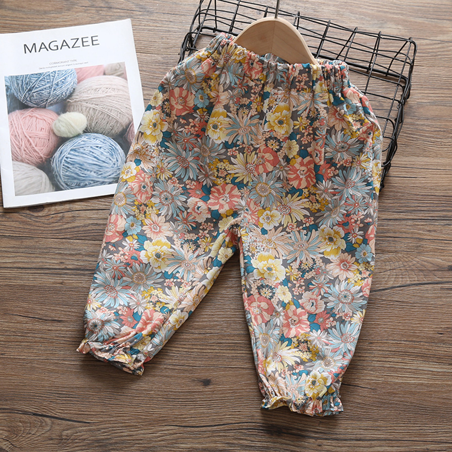 Toddler Girls Clothing Floral Dress Pants Clothes For Girl-图0