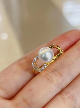 其他女纯银日韩金色戒指配件国产