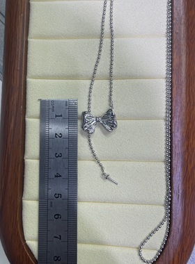 蝴蝶结豆豆链珍珠配件