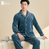 Men's flannel autumn and winter pajamas home clothes