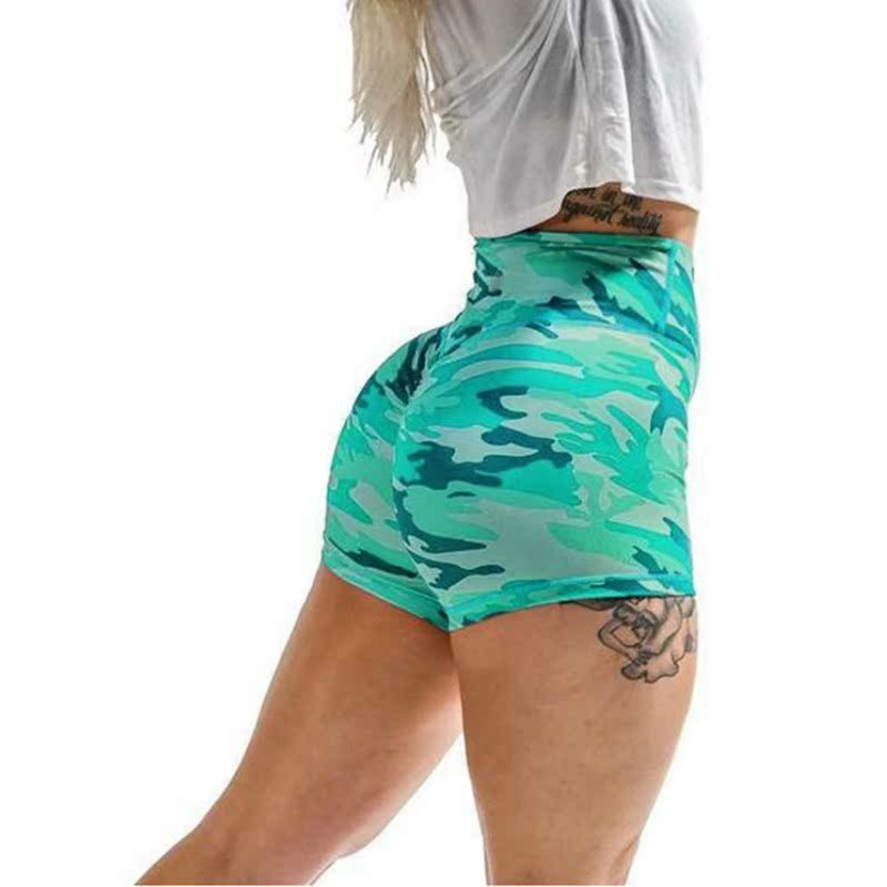 Camouflage Printing Hip High Waist Yoga Pants Women's Sports - 图1