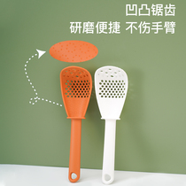 Multifunction cuisine spoon Home leaking spoon Scoop Noodles Filter Drain Ginger Garlic Grinding Spoon Potatoes Pressed Clay Mashed Spoon 2018