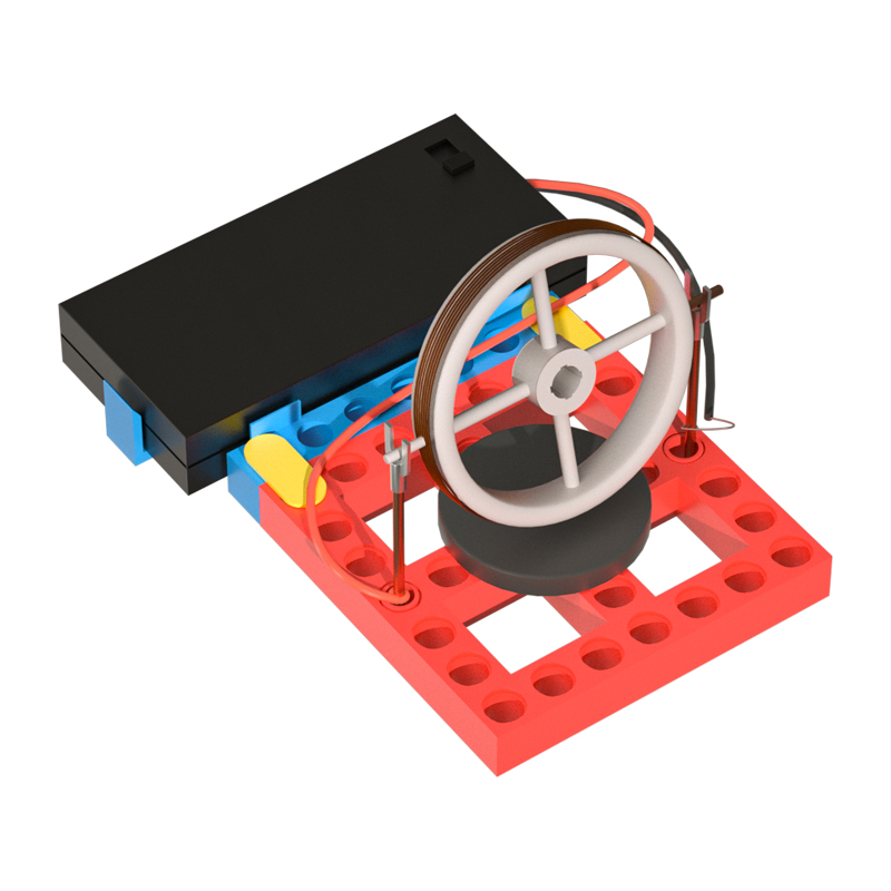 小玩童科学小实验科技小制作STEM材料电磁小学生自制电动机模型-图0
