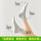 Pure cotton socks women's summer thin white socks