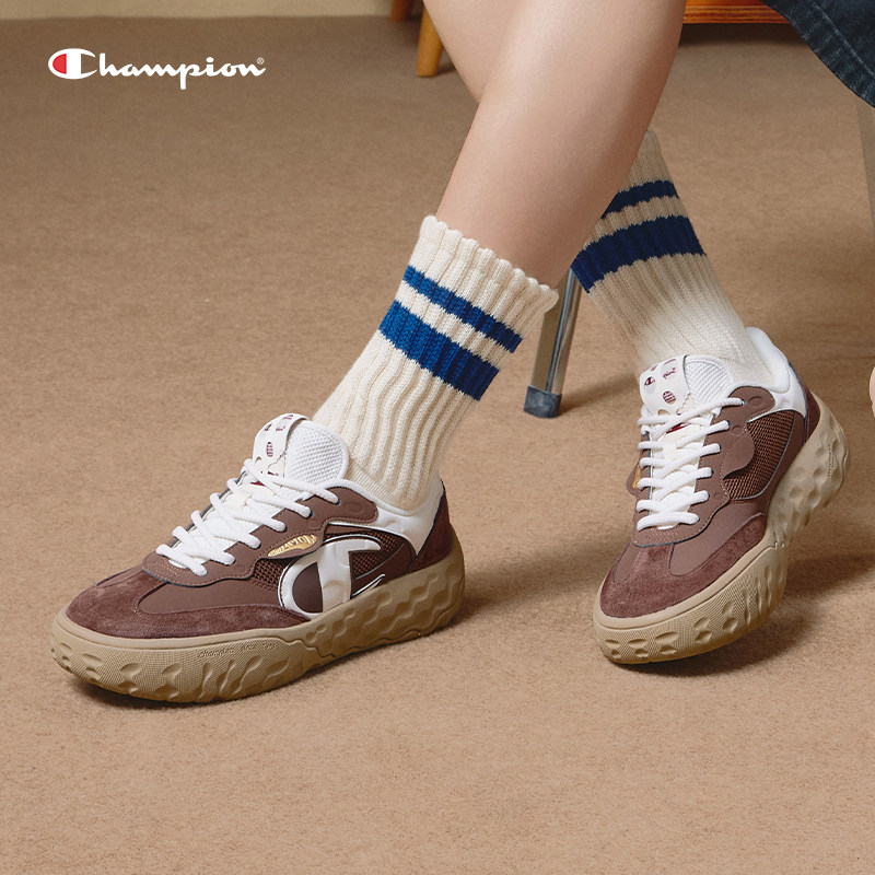 Champion冠军德训鞋板鞋2025年秋冬新款糖果芝士增高厚底鞋小白鞋 - 图0