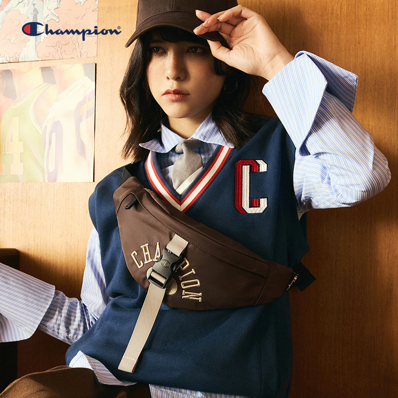 champion男2023春秋新款斜挎包 Champion胸包