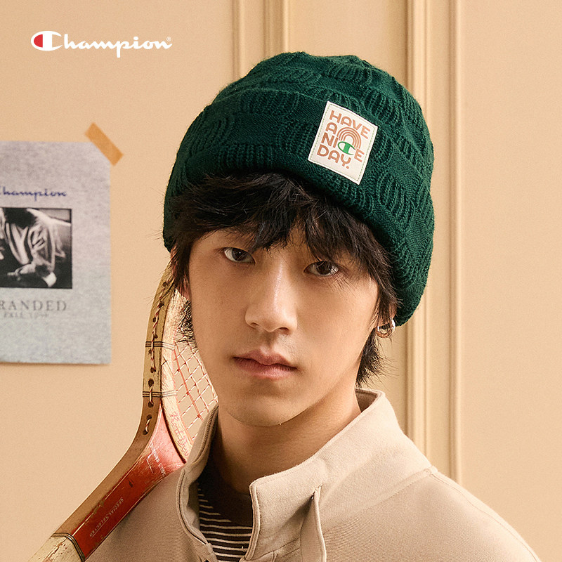 Champion冠军经典针织帽秋冬新款休闲情侣冷帽毛线帽女款帽子保暖,淘宝优惠券,粉丝福利购,淘宝优惠卷