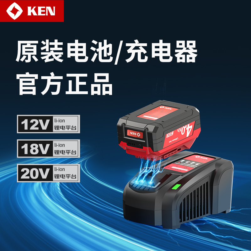 锐奇原装电池充电器20V/12V锐奇电池4.0Ah/5.0Ah/2.0Ah-图0