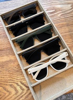 三点偏光墨镜男女潮驾驶太阳镜防紫外线时尚近视专用套镜2024新款