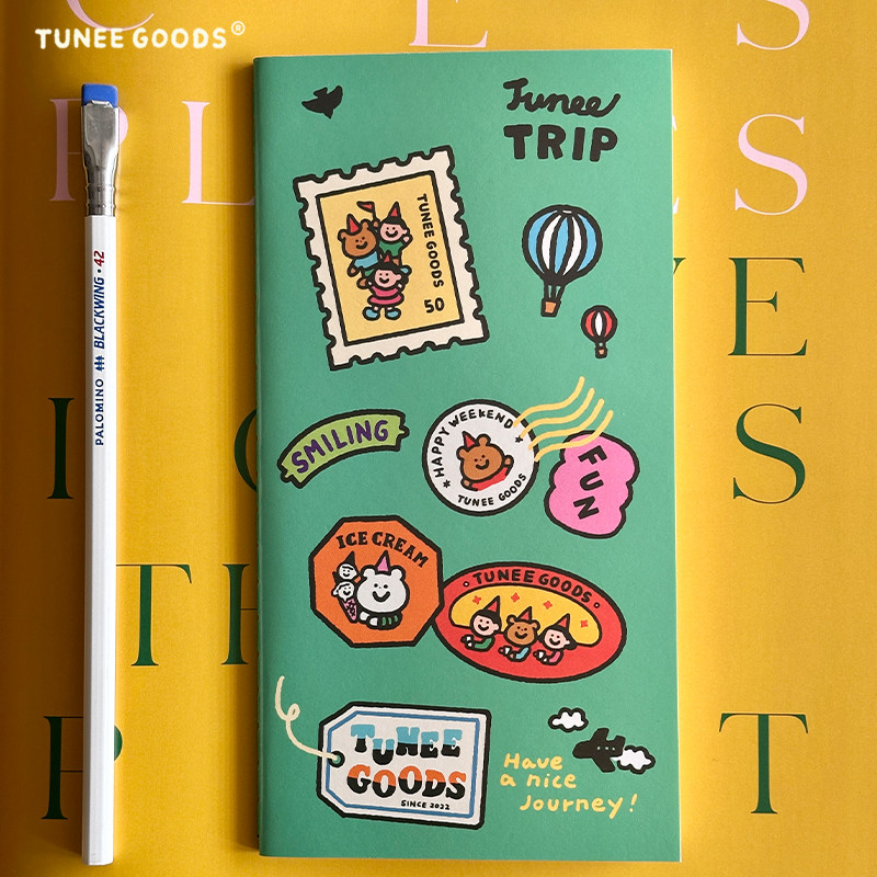 TUNEE GOODS 插画手帐本 便携设计笔记本TN内芯标准日程本,淘宝优惠券,粉丝福利购,淘宝优惠卷