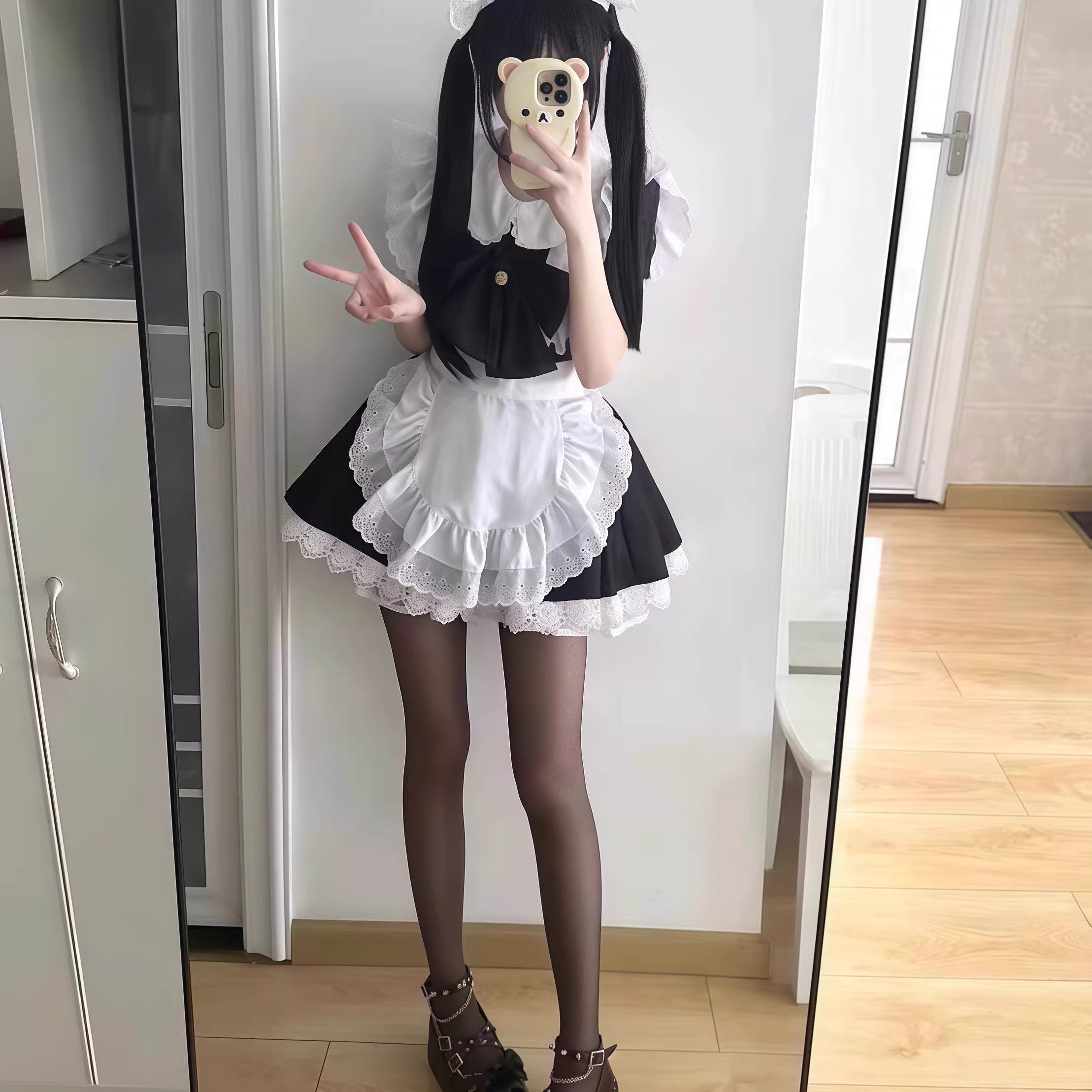 女仆装大码长款女穿男装大佬洛丽塔动漫COS女佣服Cosplay女仆装,淘宝优惠券,粉丝福利购,淘宝优惠卷