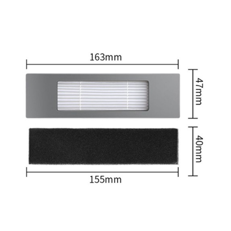Deebot科沃斯扫地机器人配件T8/T9/T5过滤网地宝N5N8DJ65DV35滤芯 - 图2