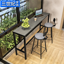 Nordic Rockboard Bar Dairies Table Bar Milk Tea Shop Cafeterie With Window Items Placed Table Home Balcony High And Low Foot Table