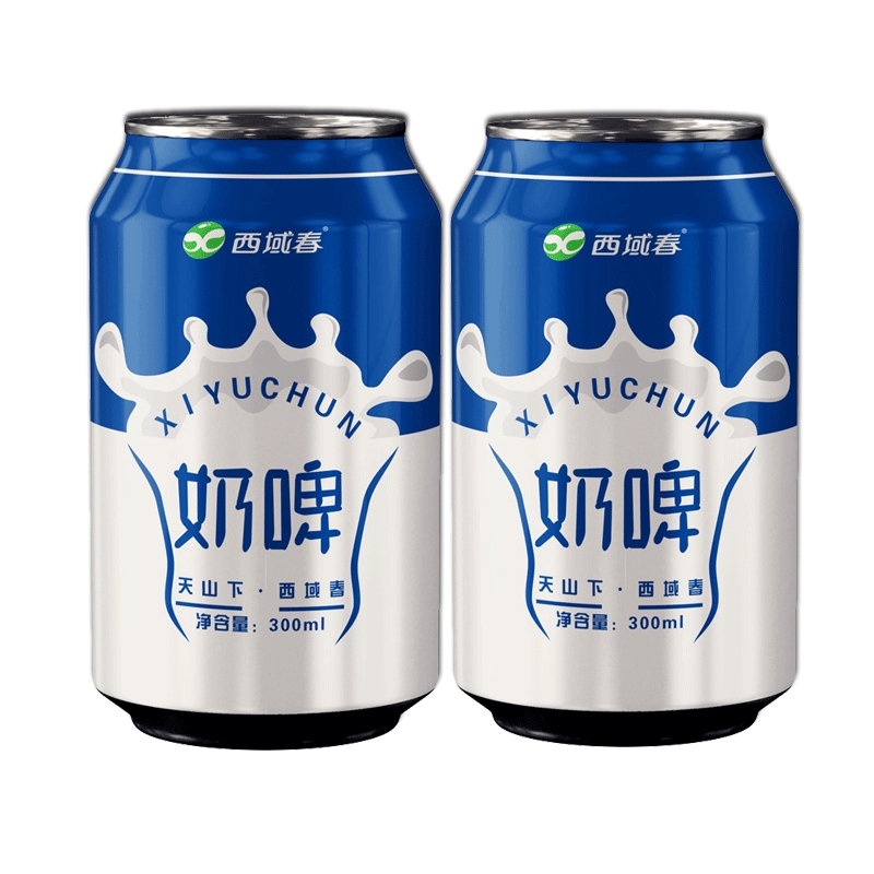 新疆特产西域春奶啤300ml*12罐装饮料整箱网红乳酸菌饮品非啤酒-图3