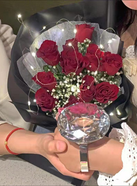 水晶超大钻戒玩具仿真假钻石