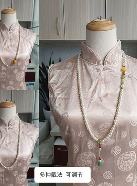 珍珠项链长款毛衣链女款式