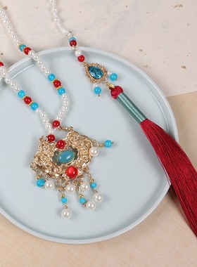 汉服项链儿童汉服软璎珞古风珍