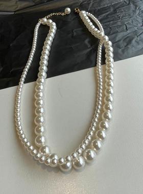 珍珠项链女款2023新款轻奢小众