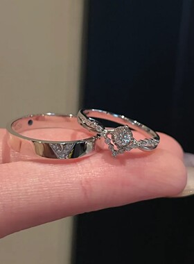 情人节情侣戒指学生党一对为爱