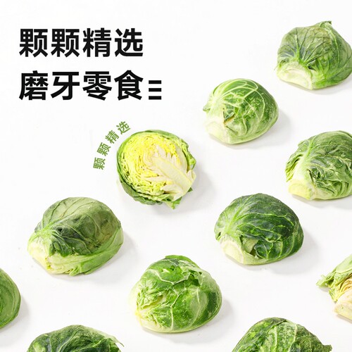 孢子甘蓝冻干兔兔子小宠专用宠物健康蔬菜零食荷兰猪伴粮豚鼠仓鼠 - 图0