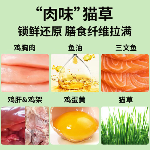 猫草棒冻干磨牙猫咪零食专用化排救星猫草粒幼猫毛球成猫毛齿克星 - 图0