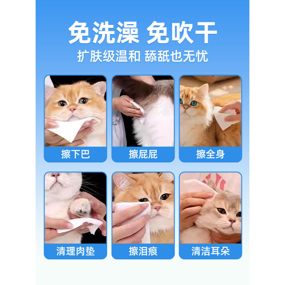 宠物湿巾狗狗专用湿巾纸猫泪痕清洁护理洗澡擦脚免洗手套产品用品,淘宝优惠券,粉丝福利购,淘宝优惠卷