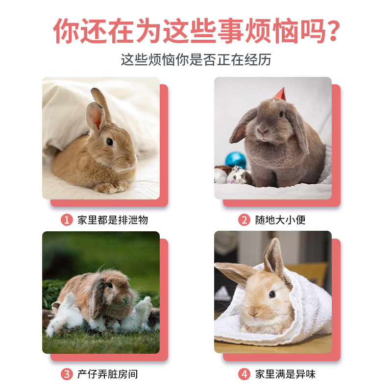 兔子尿垫除臭宠物兔粪便清理尿不湿兔笼子隔尿垫片一次性兔子用品 - 图0