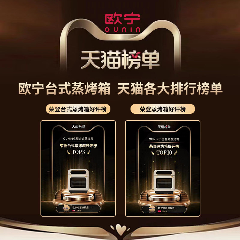 欧宁小型空气炸家用台式蒸汽蒸烤箱 欧宁电器台式蒸烤箱