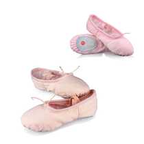 Professional Child Girls Kids Cotton Canvas Soft Ballet Danc