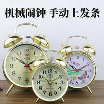 Oversized sound Wake Up Horseshoe Mechanical Watch Old Vintage Nostalgia Metal Movement Hand-Type Clockwork Alarm Clock