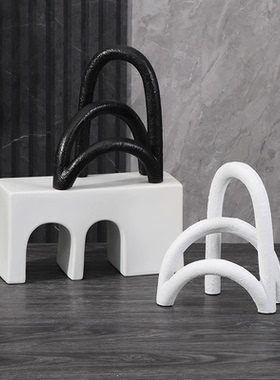 工厂直销创意几何拱门树脂摆件