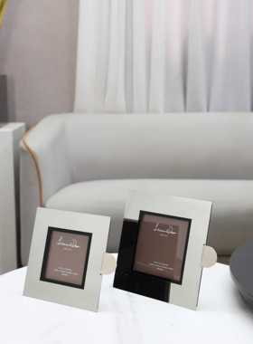 轻奢不锈钢镜面相框桌面装饰摆件