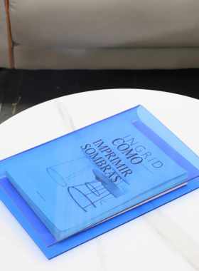 轻奢亚克力书架收纳杂志书罩摆件