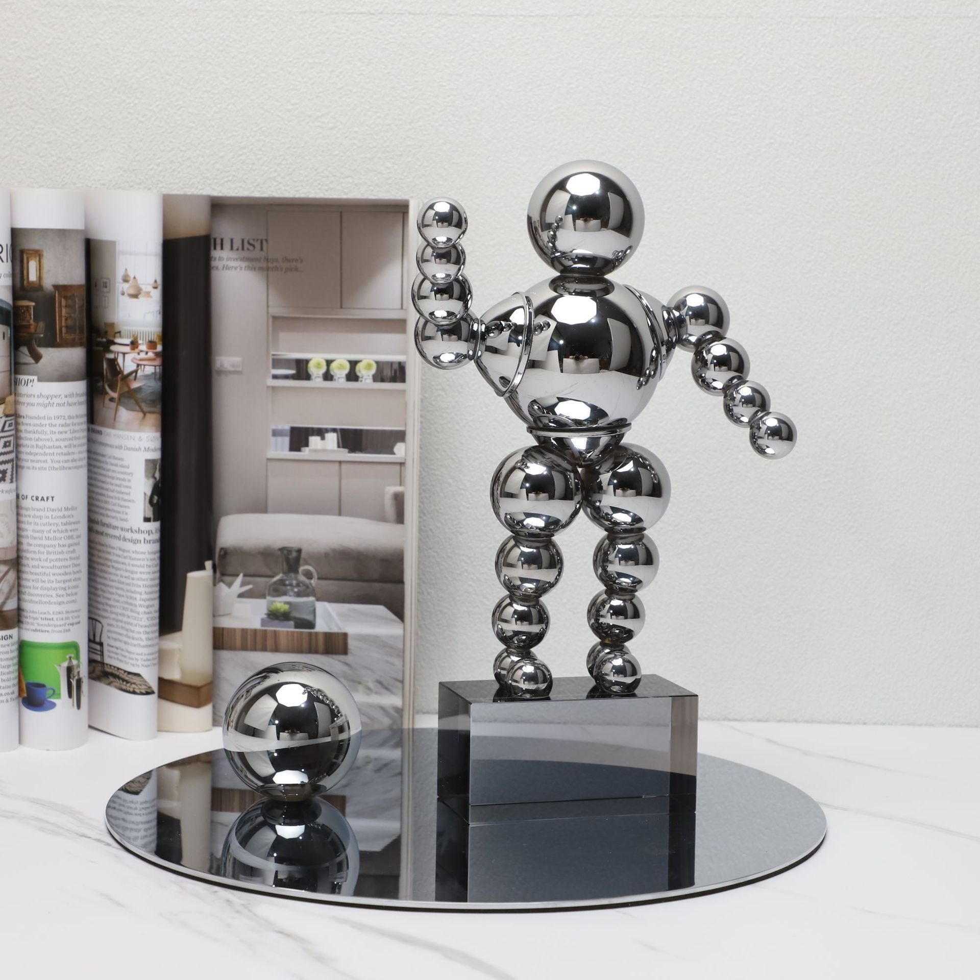 现代轻奢几何水晶创意摆件玄关客厅酒柜样板间茶几家居艺术装饰品,淘宝优惠券,粉丝福利购,淘宝优惠卷