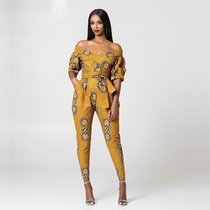 African clothes for Women New Ladies Dashki Print Shoulder