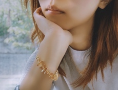 Другие настраиваемые украшения ju smith原创首饰尤加利系列银镀24k金手链