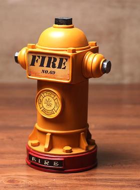 消防栓摆件复古灭火器家居创意道具酒吧单位活动奖品儿童储钱罐