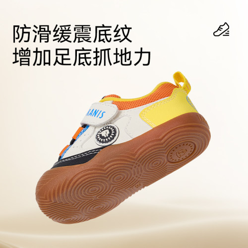 泰兰尼斯婴幼儿步前鞋秋季可爱卡通宝宝机能鞋新生柔软轻便赤足鞋 - 图2