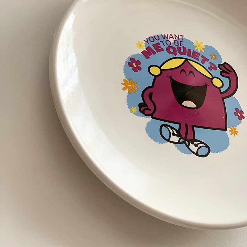 安木良品 外贸原单 可爱卡通陶瓷杯碟盘水果点心零食早餐小碟子,淘宝优惠券,粉丝福利购,淘宝优惠卷