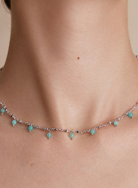 HERBE合璧 留光彩宝天河石款项链叠戴链毛衣链日常时尚百搭通勤女